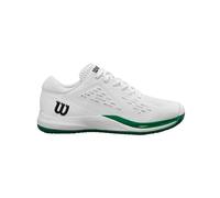 Wilson Rush PRO ACE JR Tennis Shoe, White/White/Bosphorus, 4 UK