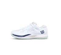 Wilson - Unisex Kids Rush Pro Ace Sneaker, white/bay/skipper blue, 24.5 cm