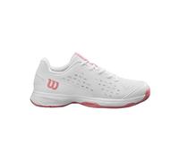 Wilson Rush PRO JR L Tennis Shoe, White/White/Mauveglow, 4 UK