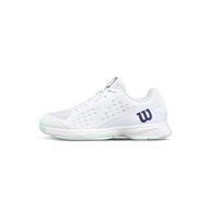 Wilson - Unisex Kids Rush Pro Lite Sneaker, white/bay/skipper blue, 17.0 cm