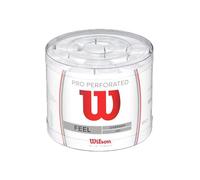 Wilson Unisex Perforated Tennis Racket Overgrip Wilson Pro Over Grip White One Size, White, Pack of 60 UK