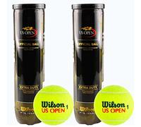 Wilson US Open Premium Tennis Balls Pack of 40 (10 Boxes of 4) Yellow
