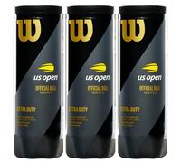 Wilson US Open Tennis Balls 3 Ball Can DS Extra Duty Felt (Pack Of 3)