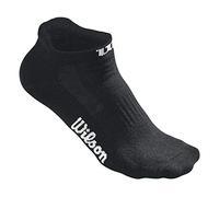 Wilson W No Show 3PR/PK Tennis Socks, Women, Black (Black), One Size