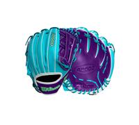 Wilson Winter 2024 A2000 DW5 12"""" Infield Baseball Glove - Teal/Purple/Green Right Hand Throw