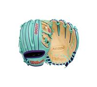 Wilson Winter 2025 A2000 Baseball Gloves Baseball Glove, Adults Unisex, Seafoam/Blonde/Purple, Infield-11.5"
