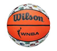 Wilson Basketball WNBA All Team, Outdoor Rubber, Size 6, Brown/White