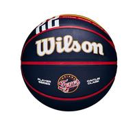 WILSON WNBA Caitlin Clark Fever Rising Basketball - Navy/Red, Size 6-28.5"