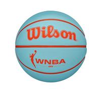 Wilson WNBA DRV Outdoor Basketball, 6, Aqua/Orange
