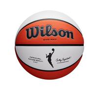 Wilson WNBA Official Game Ball, Indoor, Leather, Size: 6, Brown/White