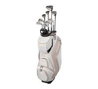 Wilson Women's Aurora Complete Golf Set with Cart Bag- Right Hand, Standard, White/Pink