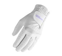 Wilson Women's Feel Plus Golf Glove, Provides Reliable Grip and Superior Control, With Moisture-Wicking Technology, Left Hand, Colour: White, Size: M