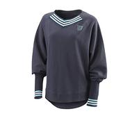 Wilson Women's Jumper, CHI COTTON PULLOVER, Cotton, Blue-Grey (Outer Space), Size XS, WRA792701XS