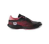Wilson Women's KAOS Swift 1.5 Clay Sneaker, Black/Phantom/Diva Pink, 6.5 UK