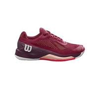Wilson Women's Rush Pro 4.0 Sneaker, Beet Red/White/Tropical Peach, 3.5 UK