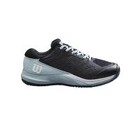 Wilson Women's Rush Pro Ace Sneaker, Black/Sterling Blue/White, 8 UK