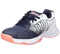 Wilson Women's Tennis Shoes, KAOS STROKE W, Grey/White/Orange, Size: 8.5, For All Surfaces, All Player Types, WRS328160E085