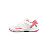 Wilson Womens Women's Hurakn Pro V2 Padel Shoes, White/Dubarry, 7