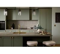 Wilsonart Modern Terrazzo Dune Square Edge Laminate Kitchen Splashback - 3000 X 600mm X 8mm