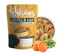 Wilsons Chicken And Fish Fresh Dog Food Bundle Natural Puppy Nutrition Formula - 16X 380G Pouches