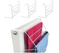 WILSONS DIRECT 3 x 4 Bar Radiator Rack 2m Drying Space Plastic Coating Non-Slip Non Scratch Feet