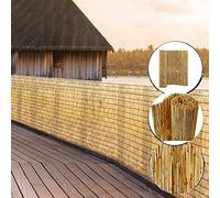 WILSONS DIRECT - Garden Screening, Thick Natural Bamboo Reed Fence Panels, Garden Privacy & Protective Screens - Outdoor Wind/Sun Protection (H: 1.2M X L 4M)