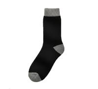 WILSONS DIRECT - Men’s Farmer Socks - Full Toe Outdoor Farming, & Walking Socks - Casual Footwear Hosiery - Multicolour Winter Sock - Stain Resistant and Durable (Black, 1x)