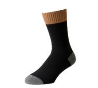 WILSONS DIRECT - Men’s Farmer Socks - Full Toe Outdoor Farming, & Walking Socks - Casual Footwear Hosiery - Multicolour Winter Sock - Stain Resistant and Durable (Brown, 1x)