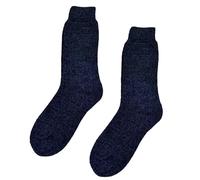 WILSONS DIRECT Men’s Lamb Wool Socks 6-11 - Thermal Boot Socks - Extra Warm Gents Footwear - Outdoor Winter Hosiery - Machine Washable - Full Toe Stockings - Soft & Cozy Comfort (Black, 2 Pair)