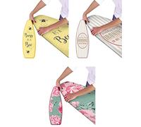 WILSONS DIRECT - Multi Fit Elasticated Ironing Board Cover Easy Fit Non Slip Washable Cotton 130x45cm Assorted