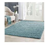 Wilsons Direct Premier Qualty shaggy Rug Duck Egg blue Bedrooms Living Rooms Bedside Soft Plain Shaggy Soft Area Rugs 5cm Dense pile (Duck Egg Blue, 80 X 150 CM)