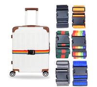 WILSONS DIRECT - Travel Accessories - Suitcase Straps Belt - Luggage Weighing Scale Digital - PVC Luggage Cover For Wheeled Suitcases (Luggage Straps Assorted (Pack of 2))