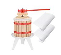 WilTec 12L Fruit Press Apple Wine Cider incl 3 Pulp Bags