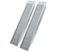 WilTec 2x loading ramp, aluminium, 161cm, 4050kg (8920lbs), slip-resistant, for ATV, Quad, portable, max load 4050kg