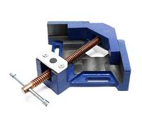 Wiltec 90 Degree Right Angle Clamp with 100 mm Jaw Width, Made from Cast Iron, Corner Clamp for Woord, Ideal for Woodworking or Welding Bench Tool