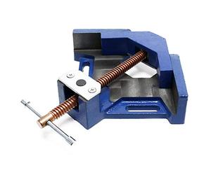 Wiltec 90 Degree Right Angle Clamp with 100 mm Jaw Width, Made from Cast Iron, Corner Clamp for Woord, Ideal for Woodworking or Welding Bench Tool