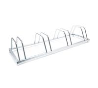 WilTec Bicycle floor parking rack storage for 4 bicycles 48.8x15.5x7.6 (124x39.5x19.5cm) galvanised