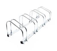 WilTec Bicycle Stand 4 Bicycles Galvanised Steel 95x33x27cm