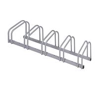 WilTec Bicycle Stand 5 Bicycles, grey, powder coated steel 1305x320x265 mm