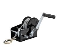 Wiltec Cable Winch with Hand Crank and 10m Steel Wire Rope for Pulling up to 1500kg Heavy Duty Load