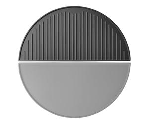 Wiltec Cast Iron Griddle 55 x 26.5 x 1.5 cm, Easy to Clean and Maintain Griddle Plate, Creates Appetising Char Lines, Large Surface for Grilling, Perfect for Grilling Meat, Fish and Vegetables