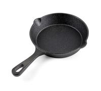 WilTec Cast Iron Skillet Ø16cm for Campfire Cooking and All Stoves with Non-Stick Frying Surface