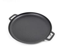 WilTec Cast Iron Skillet Ø34.5cm for Campfire Cooking and All Stoves with Non-Stick Frying Surface
