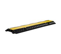 Wiltec Double Channel Rubber and Polypropylene Cable Bridge 98 x 24 x 4.5 cm, Floor Cable Protector with 13 Tonnes Load Capacity, Can Be Driven Over at Maximum Speed of 13 mph