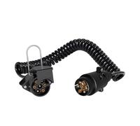 WilTec Extension Lead 7-Pin 3 m, Quick Setup & Easy to Use, Power Cable Made of Robust & Weatherproof PVC Material, Perfect for Indicators, Trailers, Caravans & Lighting