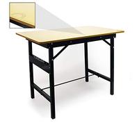WilTec Foldable Work Table Folding Workbench Tabletop Ruler Protractor MDF Steel 100 x 60 cm