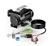 Wiltec Fuel Transfer Pump 12 V DC 180 W Self-Priming Pump for Diesel or Gasoline Petrol Flow Rate 40 l/min Electric