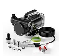 Wiltec Fuel Transfer Pump 12 V DC 180 W Self-Priming Pump for Diesel or Gasoline Petrol Flow Rate 57 l/min Electric