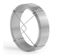 Wiltec Garden Wire 1.8 mm Silver-Coloured Galvanised Steel Length 50 m, Metal Wire for DIY Enthusiasts, Florists and Gardeners, Ideal for Crafting, Modelling, Floristry, Binding Plants and More