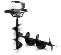 WilTec Ground Drill Set 52cc 1.4kW including Earth Auger Drill Bits 250mm & 300mm